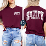 Smutty Book Club Curved with Pocket (White Ink) *Screen Print Transfer*