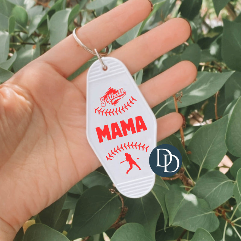 Softball Mama Laces *Motel Keychain UV DTF Decal*