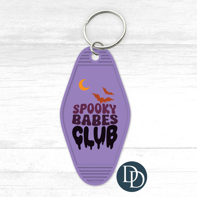 Spooky Babes Club Motel Keychain UV DTF Decal