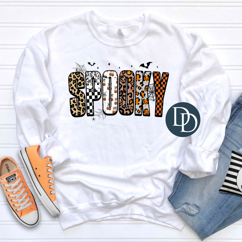 Spooky Mixed Pattern Letters *DTF Transfer*