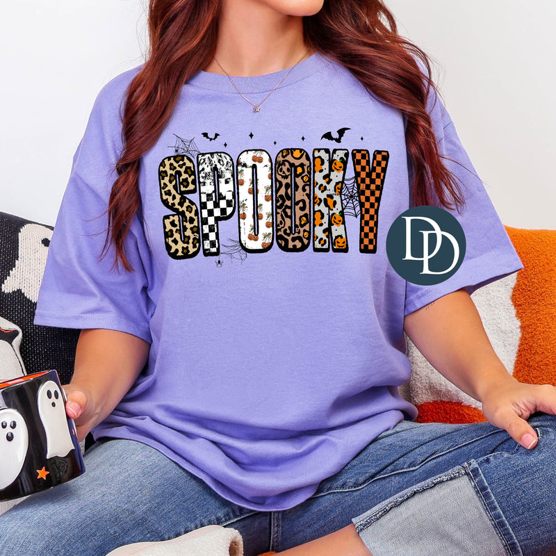 Spooky Mixed Pattern Letters *DTF Transfer*