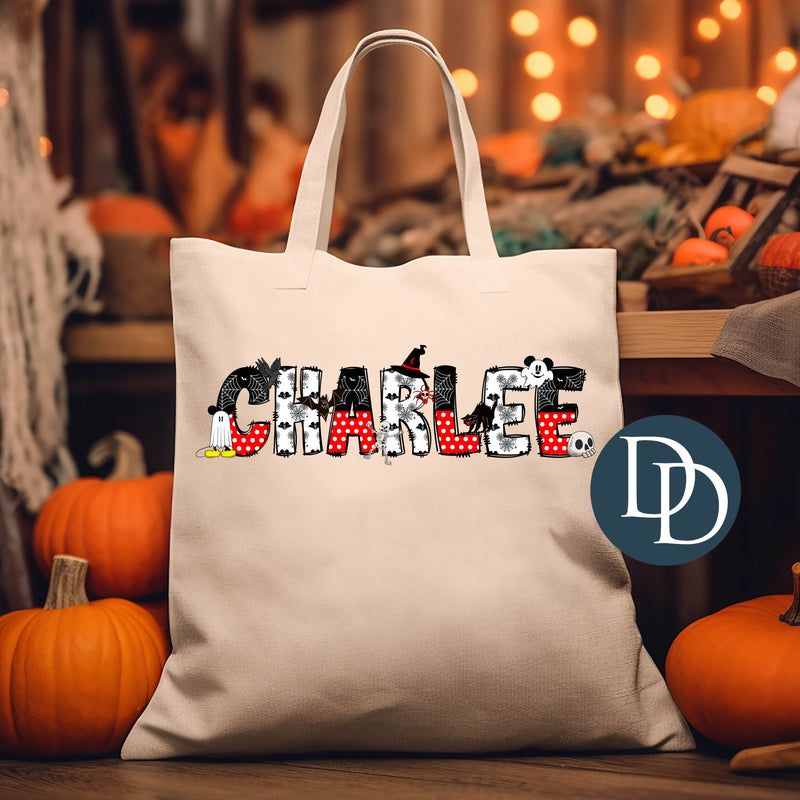 Spooky Mouse Halloween Name *DTF Transfer*