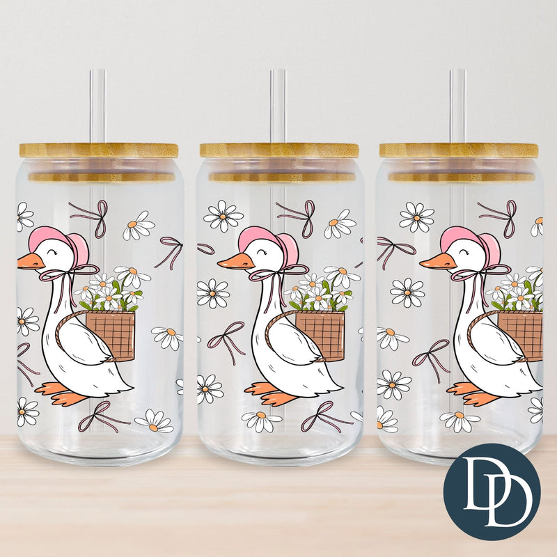 Spring Goose Trio Daisy *UV DTF Cup Wrap*