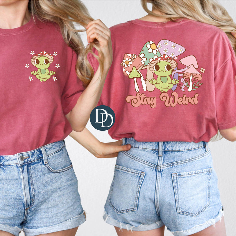 Groovy Stay Weird with Pocket Accent *DTF Transfer*