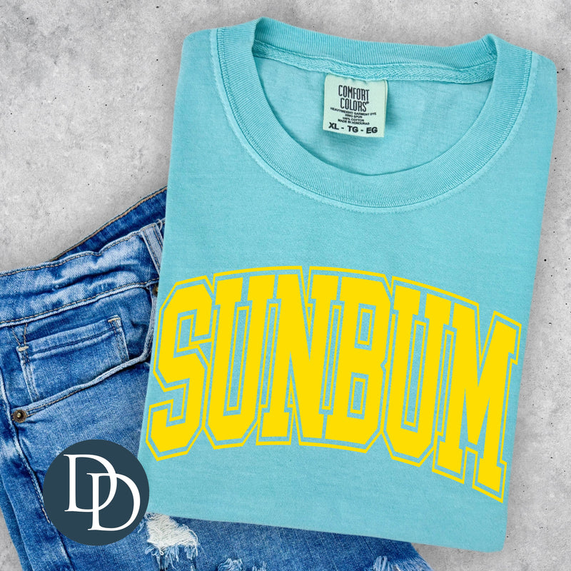 OVERSIZED Sunbum Knock Out (Yellow Ink) *Screen Print Transfer*