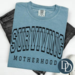Oversized Surviving Motherhood (Black Ink) *Screen Print Transfer*