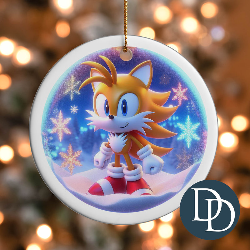 Tails Snowflakes *UV DTF Ornament Decal*
