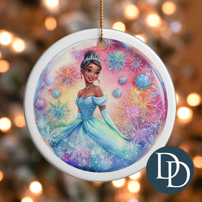 Tiana Colorful Snowflakes *UV DTF Ornament Decal*