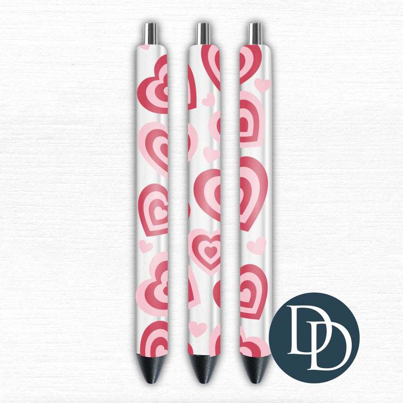 Valentine's Hearts - SET OF 2 *UV DTF Pen Wraps*