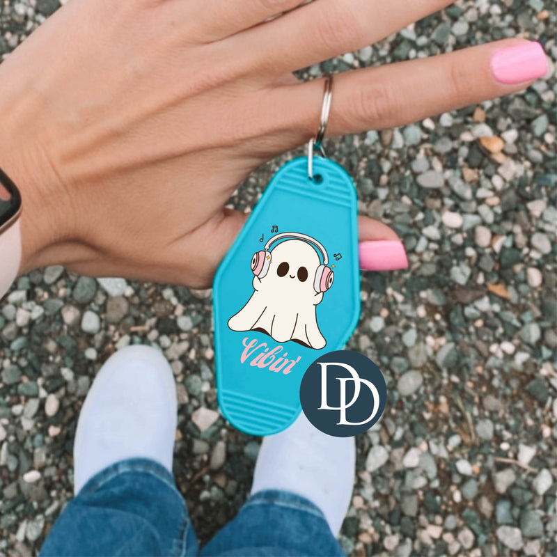 Vibin Boho Ghost *Motel Keychain UV DTF Decal*