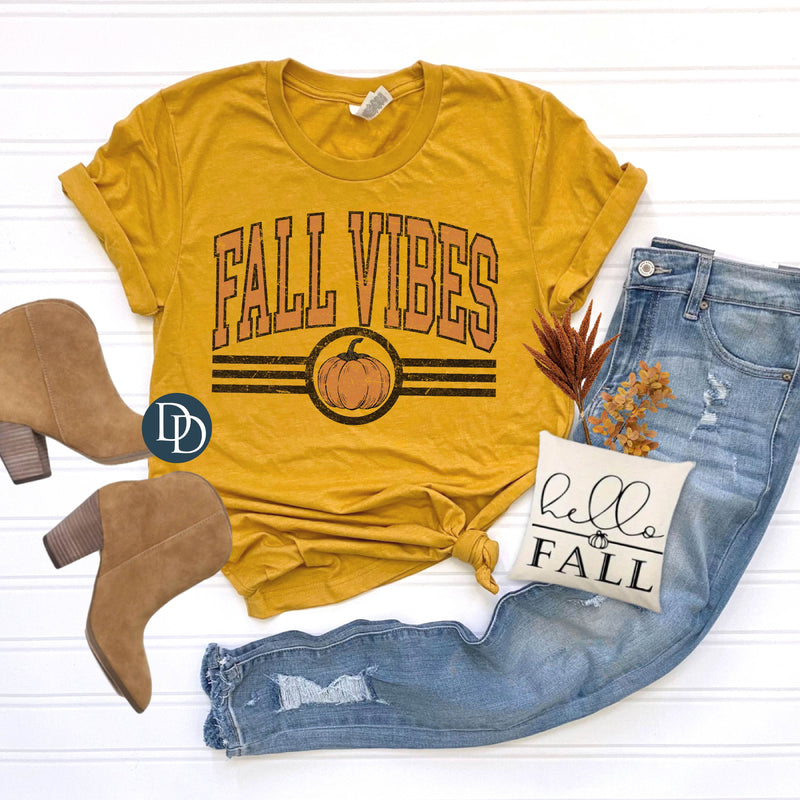 Vintage Pumpkin Fall Vibes *DTF Transfer*