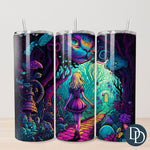 Walking Alice Tumbler Print *Sublimation Print Transfer*