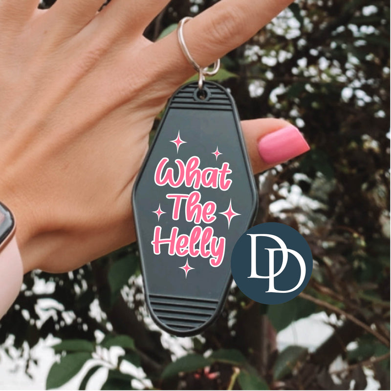 What The Helly *Motel Keychain UV DTF Decal*