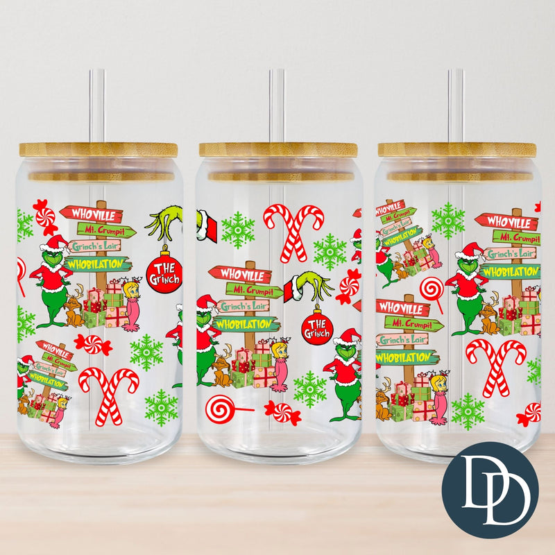 Who Town Signs *UV DTF Cup Wrap*