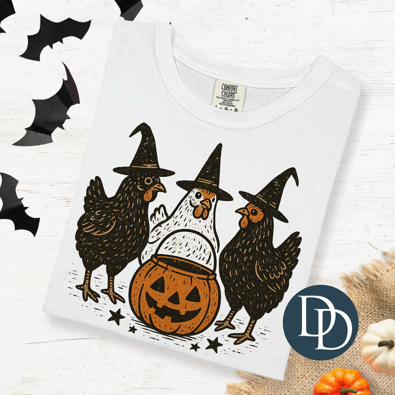 Witchy Chicken Trio *DTF Transfer*