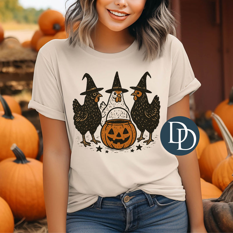 Witchy Chicken Trio *DTF Transfer*