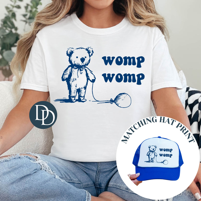Womp Womp Bear Balloon (Navy Ink) - NOT RESTOCKING - *Screen Print Transfer*