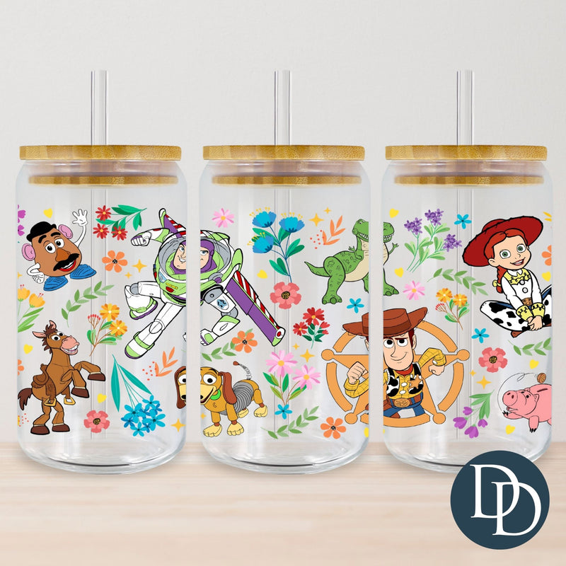 Woody Friends Floral Summer Fields *UV DTF Cup Wrap*