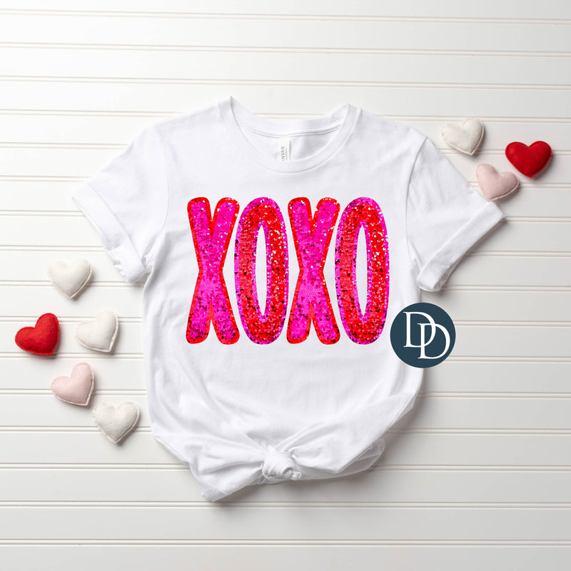 XOXO Faux Sequin *DTF Transfer*