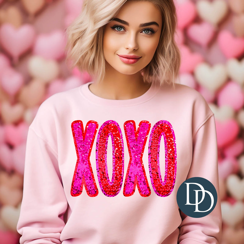 XOXO Faux Sequin *DTF Transfer*