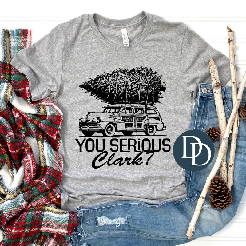 You Serious Clark Car (Black Ink) *Screen Print Transfer*