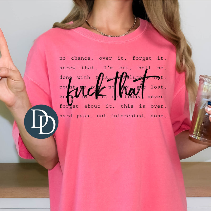 Fck That Collage *DTF Transfer*