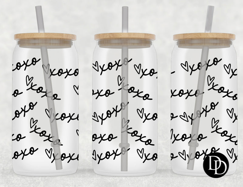 Xoxo black ink  *Sublimation Print Transfer*