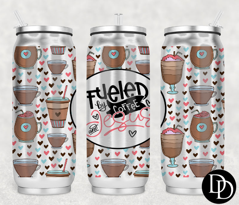 Fueled By Coffee And Jesus *Sublimation Print Transfer*