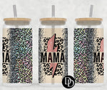 Rainbow Leopard Print Mama  *Sublimation Print Transfer*