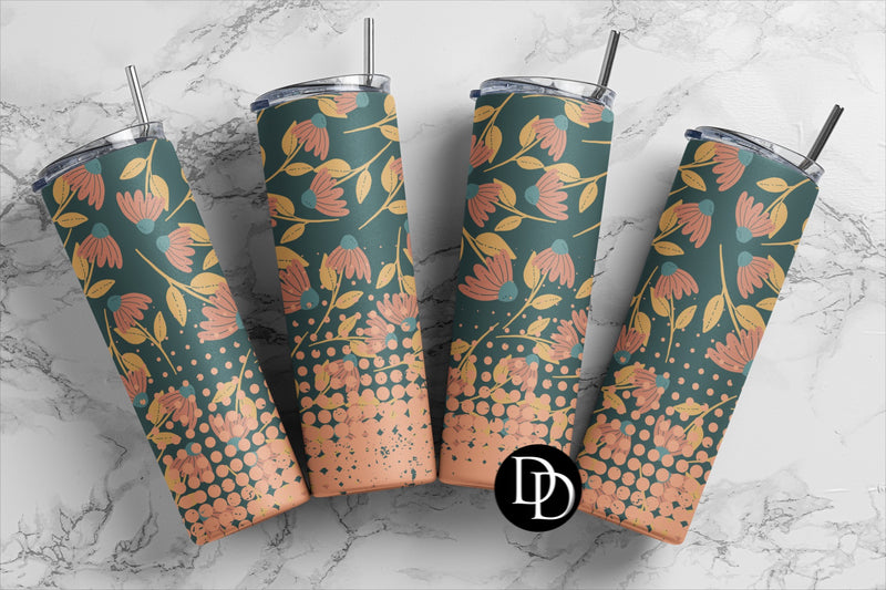 Peach Boho Floral *Sublimation Print Transfer*