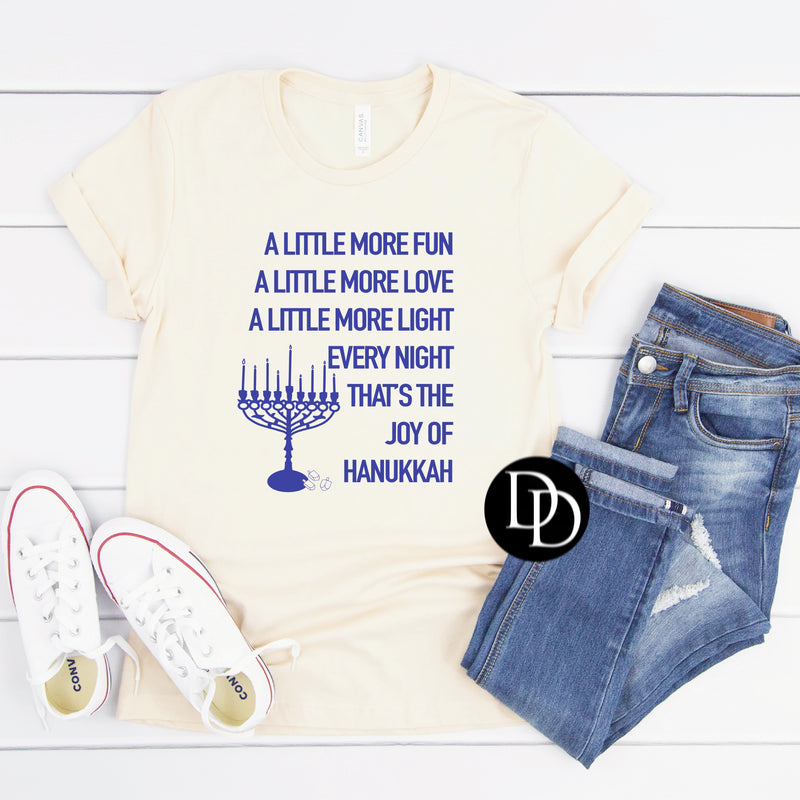 That’s The Joy Of Hanukkah (Royal Blue Ink) *Screen Print Transfer*