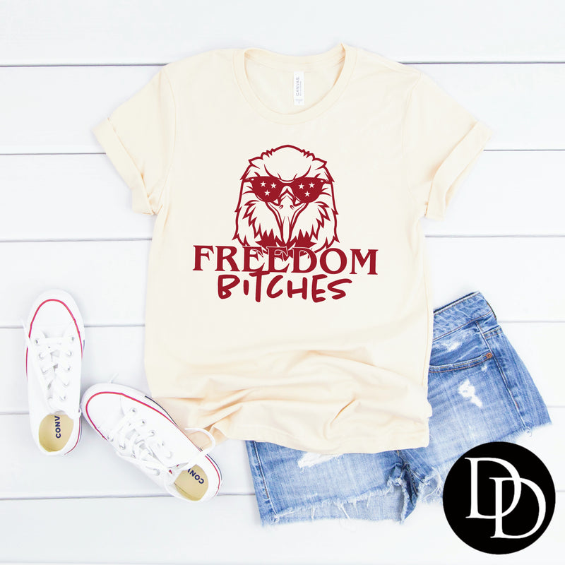 Freedom Bitches (Red Ink) *Screen Print Transfer*