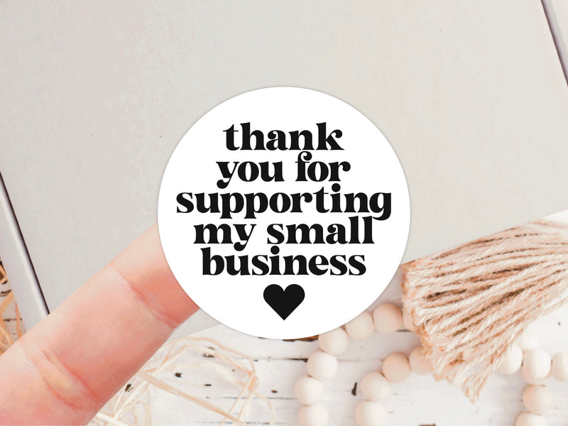 Thank You For Supporting My Small Business Packaging Stickers